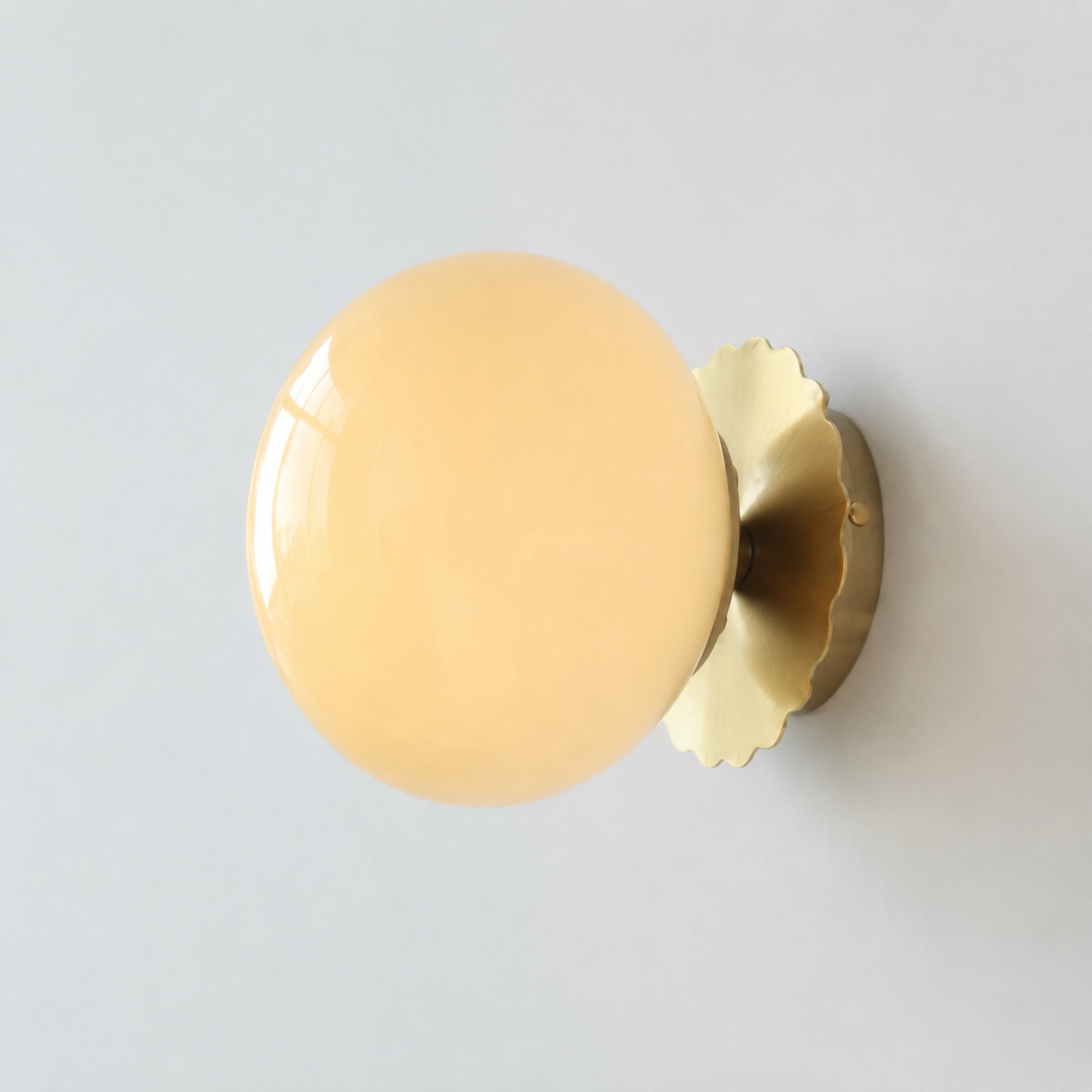 Franse Retro Wandlamp Beige