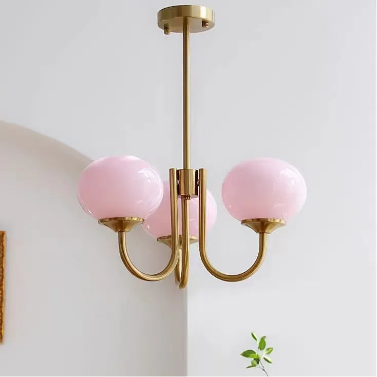 Retro Franse Kandelaar Roze