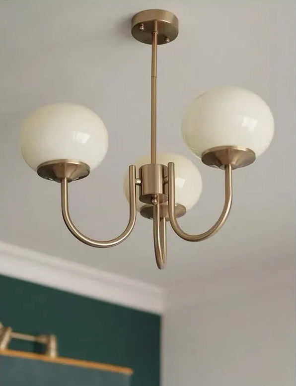 Retro Franse Kandelaar Beige