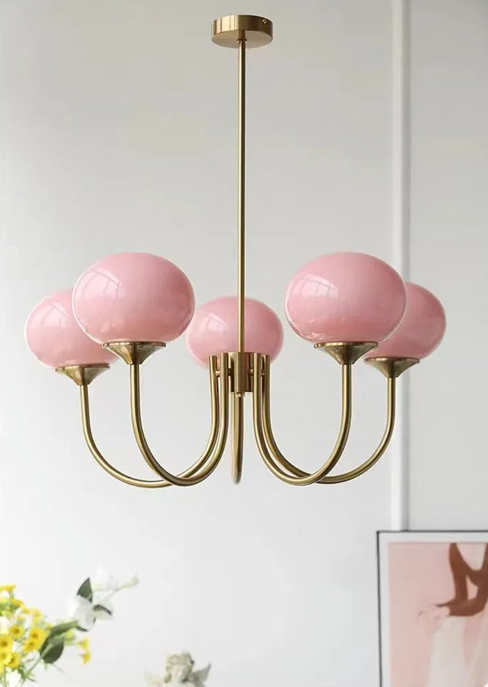 Retro Franse Kandelaar Roze