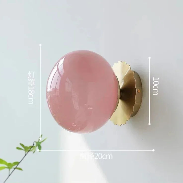 Franse Retro Wandlamp Roze